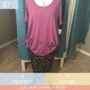 S Perfect Tee and Cassie Skirt from LuLaRoe